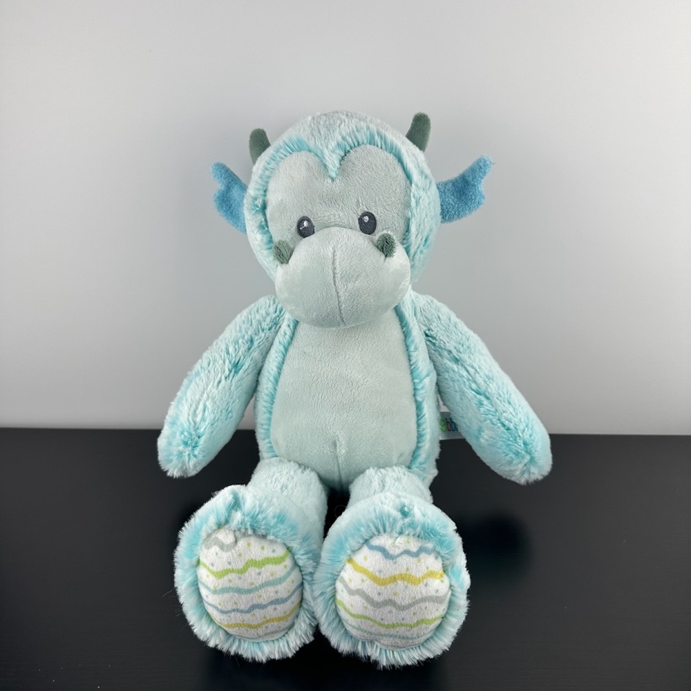 Aurora Ebba Cuddlers Dane Dragon 14" Large Soft & Cuddly Blue Plush